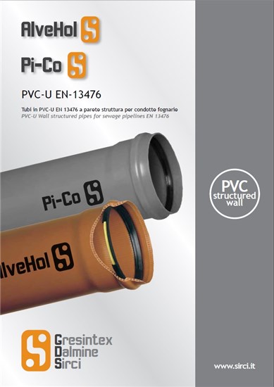 PVC pipes for building industry